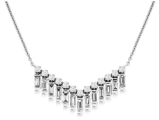 14K WG Diamond Necklace .65ctw