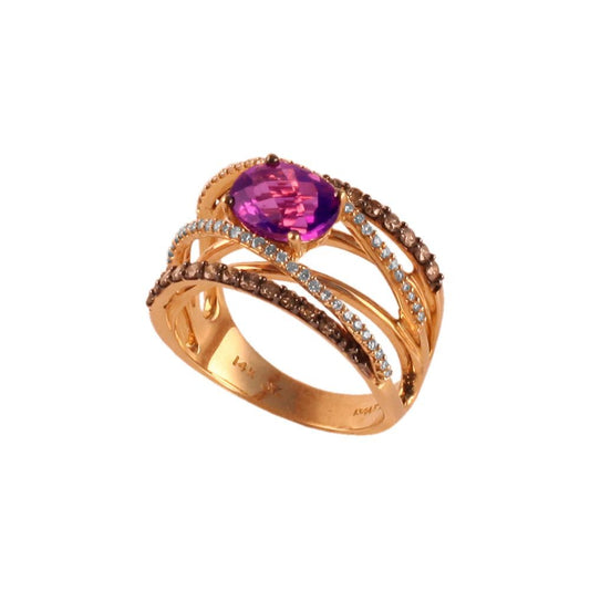 LeVian Amethyst Diamond Ring