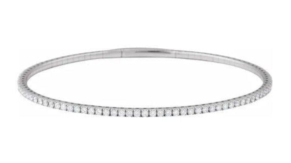 14kw 1.12ctw Flexible Bangle