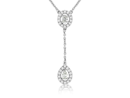 14kw Diamond Drop Necklace .36ctw