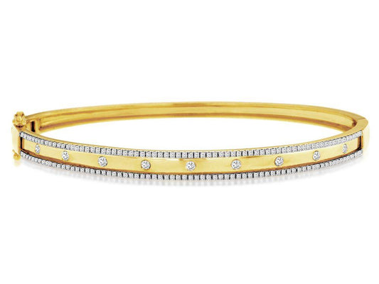 .55ctw Diamond Bangle Bracelet 14ky