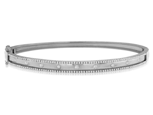 14kw Diamond Bangle Bracelet .55ctw