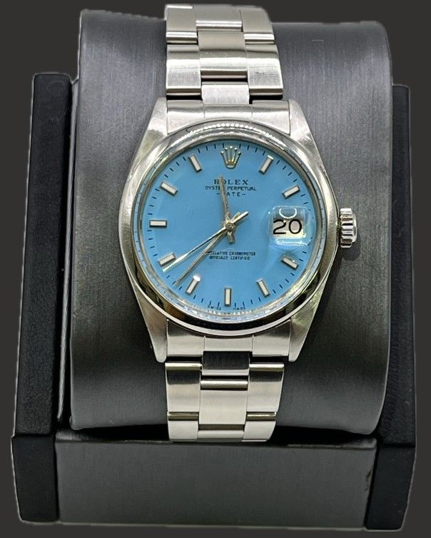 Rolex 34mm Stainless Date 1970's Custom Dial