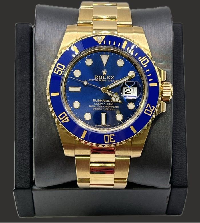 Rolex 40mm 18KY Submariner Blue