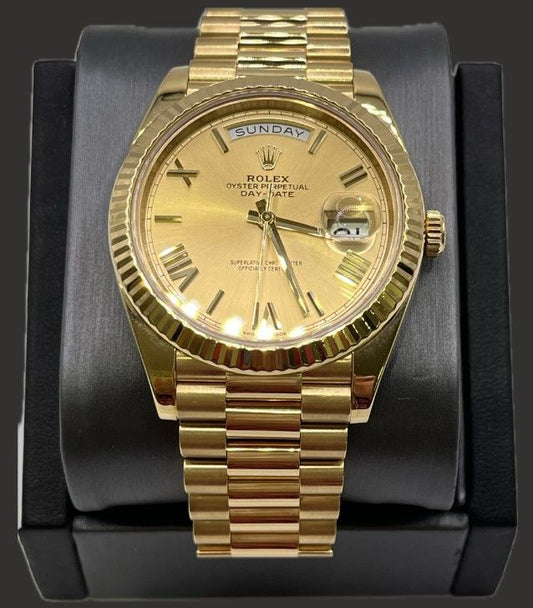 Rolex 40mm Day-Date 18K Yellow Gold