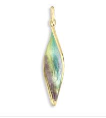 18ky Enamel Aurora Twist Necklace