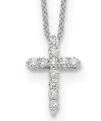 14kw Diamond Cross with Chain