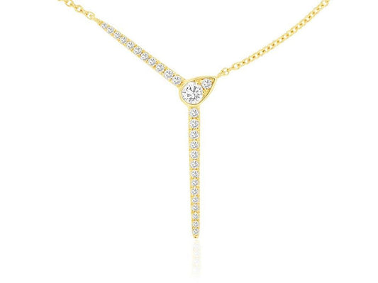 14ky Diamond Drop Necklace