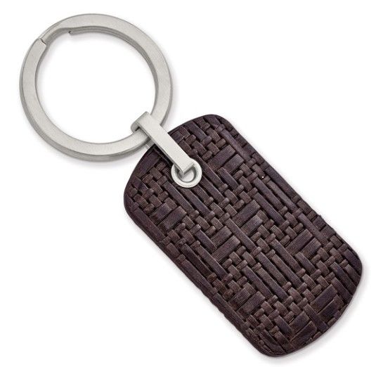 Brown Leather Key Chain